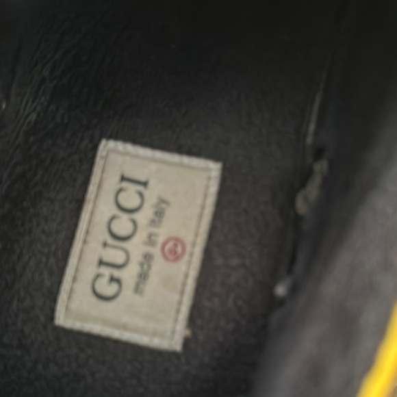 Gucci Yellow and Black Sneakers - Picture 9 of 9